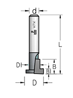 Фреза WPW MM12955 Т паз подвесные гнезда D12,7 B9,5 хвостовик 8