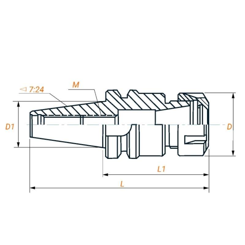 Патрон цанговый BT40-ER25-100 MAS403