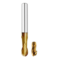 Фреза спиральная по стали круглый нос Z2 R=5 D=10x20x75 Rotis 144.1020751SR