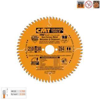 Диск пильный по алюминию 300x2.8/2.0x30 Z96 TCG NEG -6° CMT 276.300.96M