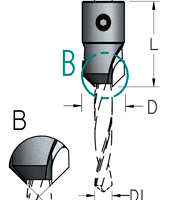 Зенковка WPW AS23600S коническая D9,5 сверло 3,6 универсальная спираль S