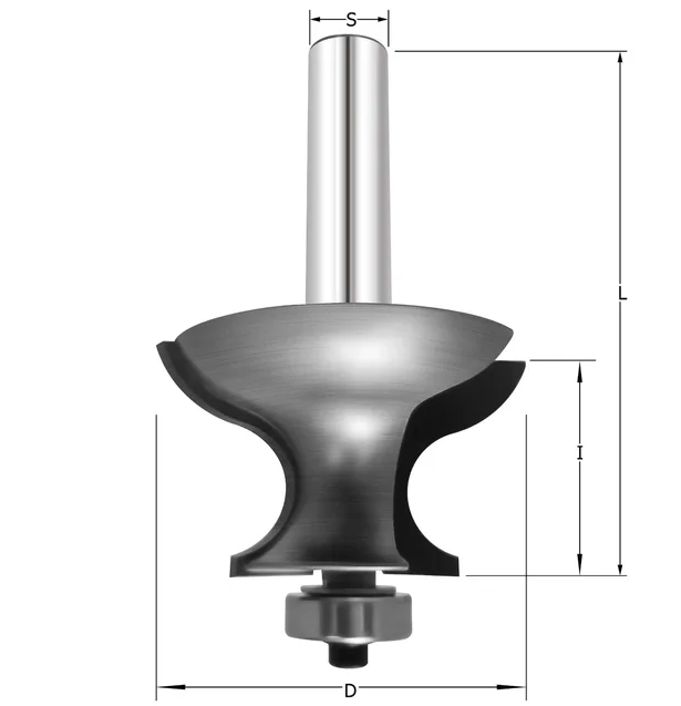 Фреза профильная для столешниц D=50.8x29.3x84.5 S=12 PROCUT 742.315029
