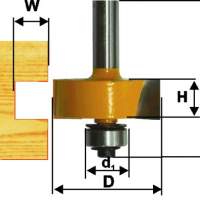 Фреза кромочная фальцевая Ф38,1Х13 мм, хвостовик 12 мм Энкор 46328