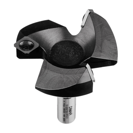 Фреза WPW PMS30592 выравнивание СЛЭБ L80 3 смен ножа D59x6 хвост 12 (L1-80 мм, L2-6 мм, D1-59 мм, D2-12 мм)