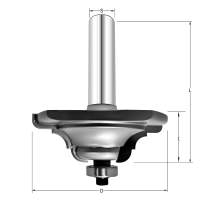 Фреза профильная &quot;Тройное скругление 2&quot; D=57.1x19x74 S=12 PROCUT 742.325719