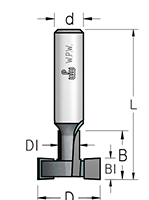 Фреза WPW MM35222 Т паз европанель D35 B22,2 хвостовик 12
