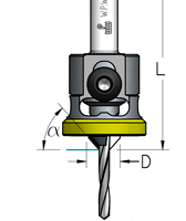 Зенковка оправка WPW ATP3205D коническая БЕЗ ЦАРАПИН D9,5 сверло с плавной спиралью 3,2  хвостовик 8