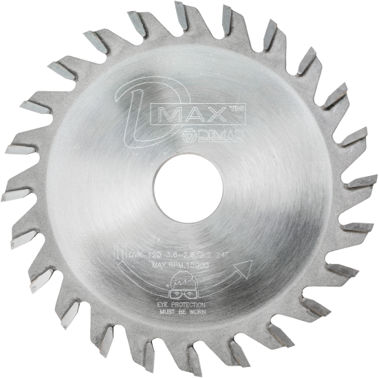 Пила Dimar 90600454 подрезная коническая D120x22x3,2-4,1 Z24 усиленная