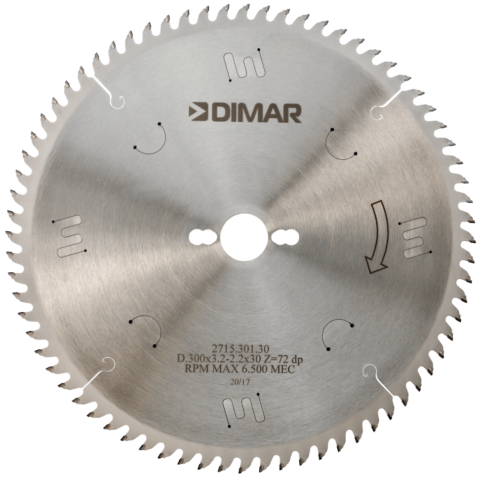 Пила Dimar 2715.301.30 алмазная D300x30x3,2 Z72 для форматно-раскроечного станка