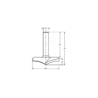Фреза алмазная филёночная TD-101 D=60x12x65 S=12 Rotis 1016012.02
