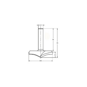 Фреза алмазная филёночная TD-101 D=60x12x65 S=12 Rotis 1016012.02