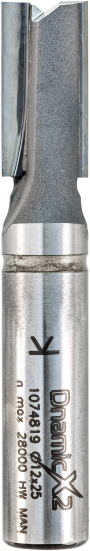 Фреза Dimar 1074819 пазовая DnamicX2 D12x25 L75 хвостовик 12 нано сплав (L1-75 мм, L2-25 мм, D1-12 мм, D2-12 мм)
