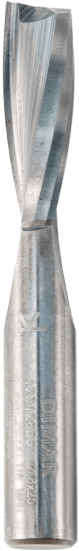 Фреза Dimar 1743275 спиральная компрессия Z2+2 D8x25 L70 хвостовик 8 ДСП, шпон (L1-70 мм, L2-25 мм, D1-8 мм, D2-8 мм)