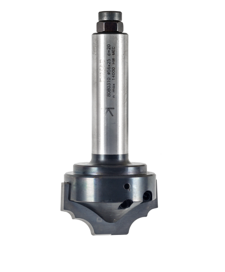 Фреза Dimar 8080310 профиль псевдофиленка ФАСАД VIOLA D56x25 L109 Z2 сменные ножи Viola хвостовик 20 (L1-109 мм, L2-25 мм, D1-56 мм, D2-20 мм)