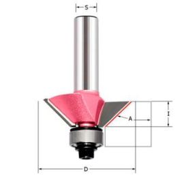 Фреза для снятия фаски 45гр. (нижний подшипник) Z=2 D=30.96x12.5x62 S=12 PROCUT 306215P