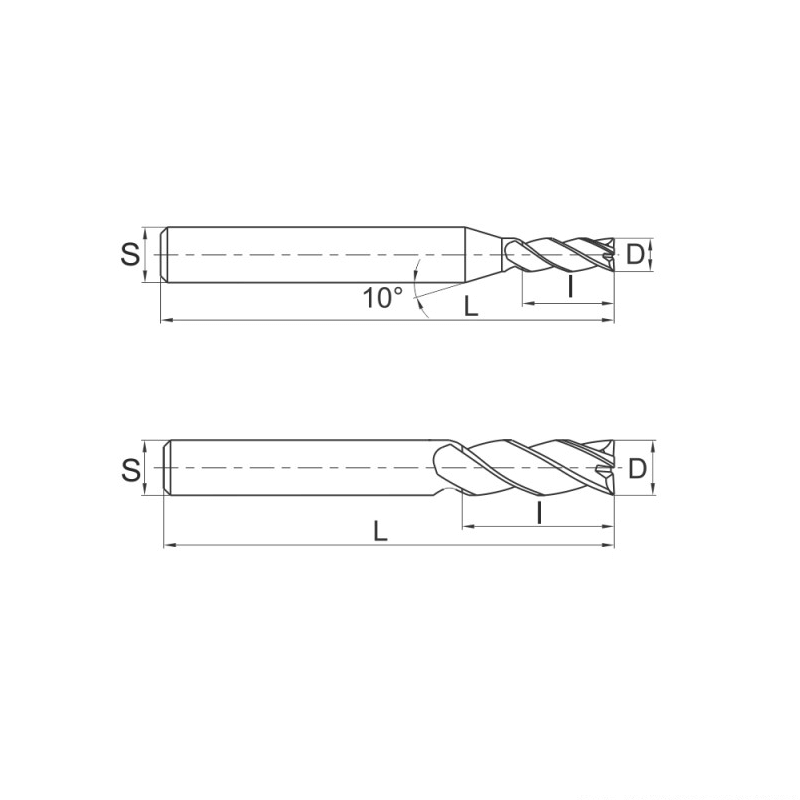 Фреза по стали Z4 DJTOL DPE4-065