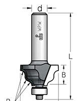 Фреза WPW HRJ0305 волна радиус 3 D25 B13 подшипник хвостовик 8