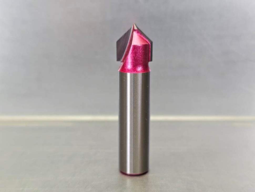 Фреза V-образная пазовая с углом 90º Z=2 D=12.7x12.7x53 S=12 PROCUT 200222P