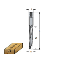 Сверло D5 глухое левое L77 WPW DDB05777L присадка хвостовик 10мм