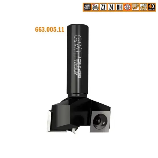 Фреза для выравнивания фуговальная со сменными ножами HM Z3 D=80x12 S=20 RH CMT 663.003.11 (L1-90 мм, L2-12 мм, D1-80 мм, D2-20 мм)