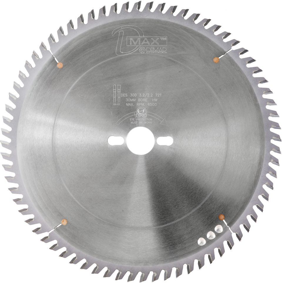 Пила Dimar 95004906 по ДСП и МДФ D300x30x3,2 Z72 двойной ресурс