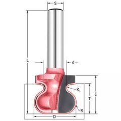 Фреза профильная (Ручка) R=4.25 D=29х12.4х56 S=12 PROCUT 502222P