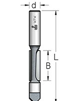 Фреза WPW PP21272 для монтажных отверстий D12,7 B30 Z2 хвостовик 12