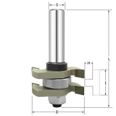 Фреза для шиповых соединений D=41x19x74 S=12 ARDEN 609211