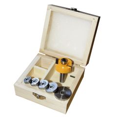 Набор фрез кромочных фальцевых, 6  подшипников, хвостовик 12 мм Энкор 46329