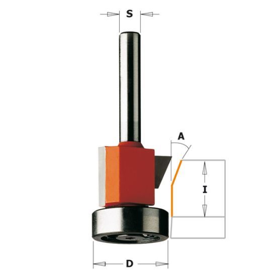 СМТ Фреза фасочная 0 и 25гр. (нижн. подш.) S=6 D=24,5x16 707.210.11 (L1- мм, L2-16 мм, D1-34.7 мм, D2-6 мм)