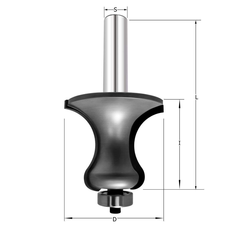 Фреза "Перила A"  D=47.6x38.9x90.6 S=12 PROCUT 747.314738