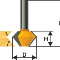 Фреза кром конусная ф38,1х22,2мм 45° хв 12мм Энкор 10641