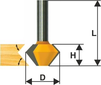 Фреза кром конусная ф38,1х22,2мм 22,5° хв 12м Энкор 10642 (L1- мм, L2- мм, D1- мм, D2- мм)