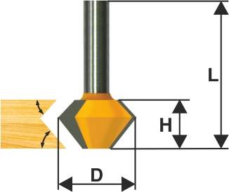 Фреза кром конусная ф38,1х22,2мм 22,5° хв 12м Энкор 10642 (L1- мм, L2- мм, D1- мм, D2- мм)