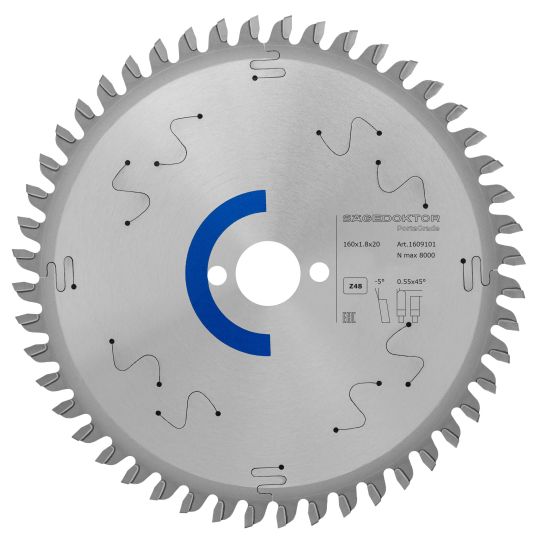Пила портативная SAGEDOKTOR 160x1.8x1.2x20x48Z D-M5 PortaGrade Alu Pinholes 1609101 Blue A1013