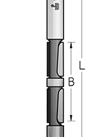 Фреза WPW PPT9122 для монтажных отверстий D12,7 B63 Z2+2 хвостовик 12