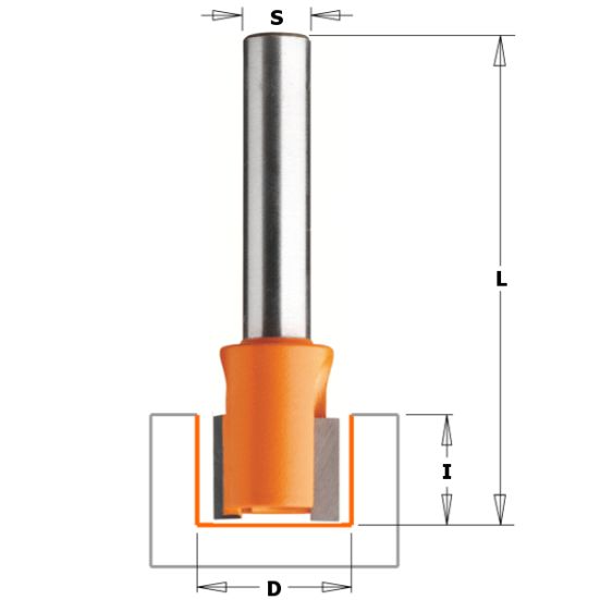 СМТ Фреза пазовая (Петли) S=8 D=22x12,7x38,1 902.220.11 (L1-38.1 мм, L2-12.7 мм, D1-22 мм, D2-8 мм)
