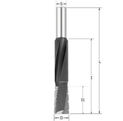 Фреза для врезания замков со стружколомом D=14x25x130 S=12 ARDEN 2-14130