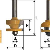 Набор фрез комбинированных рамочных, хвостовик 12 мм, 2 штуки Энкор 46537