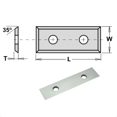 Нож твердосплавный 49.2x 9.0x1.5 KCR08 / CTK FC / CMT 790.495.09