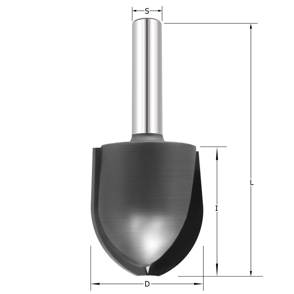Фреза плинтус R19 D=28.6x31.8x66 S=8 PROCUT 801.312831
