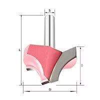 Фреза радиусная (псевдофилёнка) "Ovolo" R=2 Z=2 D=12x8.4x41 S=8 PROCUT 180209-5P