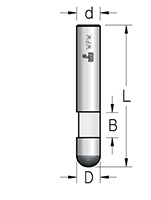 Фреза WPW SCF2633 обгонная для триммера D6 B9,5 Z1 хвостовик 6