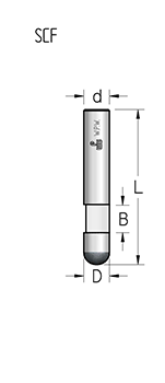 Фреза WPW SCF2633 обгонная для триммера D6 B9,5 Z1 хвостовик 6
