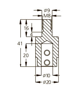 Патрон WPW TM08104R присадочный правый для NOTTMEYER D20 L41