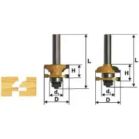 Набор фрез комбинированных рамочных, хвостовик 12 мм, 2 штуки Энкор 46536