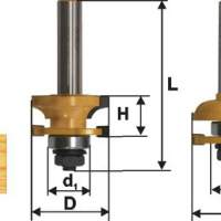 Набор фрез комбинированных рамочных, хвостовик 12 мм, 2 штуки Энкор 46536