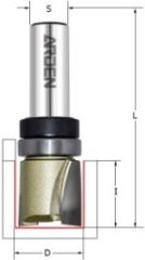 Фреза для выборки паза под петли D=19x19x60 S=12 ARDEN 109208B