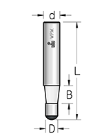Фреза WPW SCSL073 фаска угловая 7 гр для триммера D4,8 B6 Z1 хвостовик 6