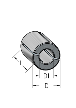 Втулка цанга WPW T127063 переходная с D12,7 на d6,3 L25 тип B